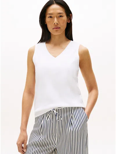 Tommy Hilfiger Drapey V In White