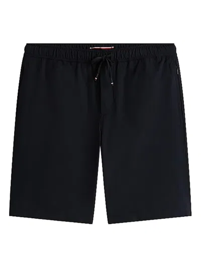 Tommy Hilfiger Drawstring Elastic-waist Shorts In Black