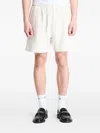 Tommy Hilfiger Drawstring Graphic Sweatshorts In Neutral