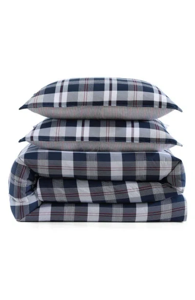 Tommy Hilfiger Dream Madras Cotton Percale Comforter & Shams Set In Blue