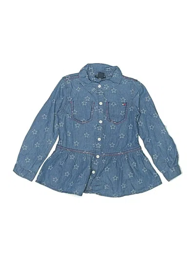 Pre-owned Tommy Hilfiger Kids' Dress In Blue