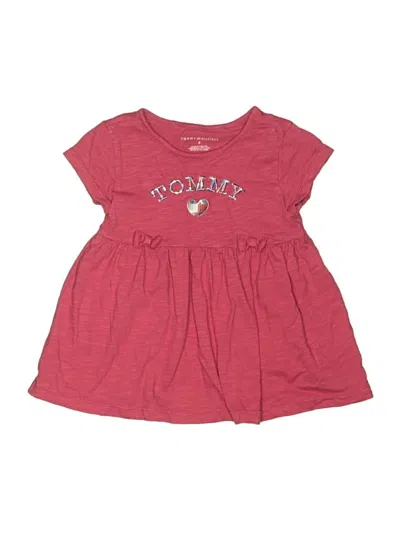 Pre-owned Tommy Hilfiger Kids' Dress In Burgundy