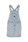 Tommy Hilfiger Dress With Adjustable Straps And Pockets In Denimlight