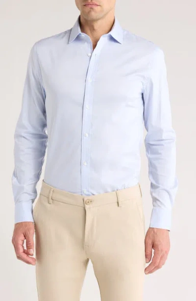 Tommy Hilfiger Slim Fit All-season Stretch Dress Shirt In Classic Blue