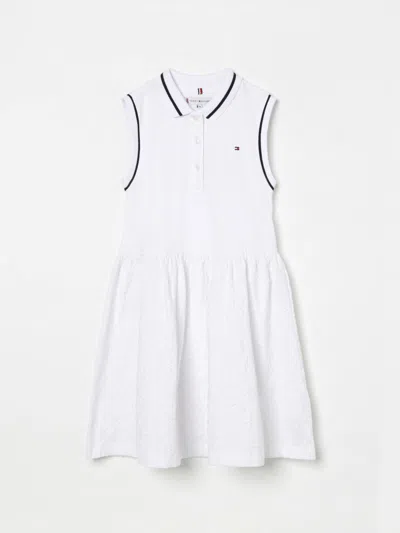 Tommy Hilfiger Dress  Kids Color White In Weiss
