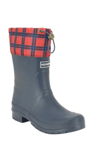 Tommy Hilfiger Dryzzle Rain Boot In Blue