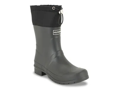 Tommy Hilfiger Dryzzle Rain Bootie In Black