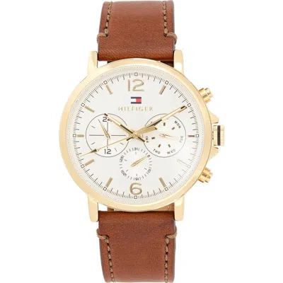 Tommy Hilfiger Duncan Chronograph Watch, 44mm In Brown