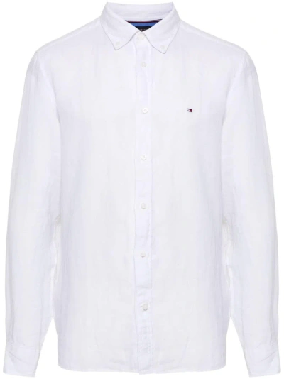 TOMMY HILFIGER DYED LINEN SHIRT