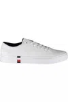 Tommy Hilfiger Eco-chic White Sneakers With Contrasting Accents