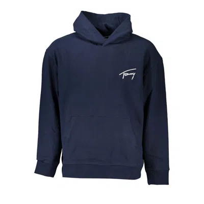 Tommy Hilfiger Eco-conscious Blue Hooded Sweatshirt