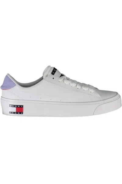 Tommy Hilfiger Eco-conscious White Sneakers With Logo Accents