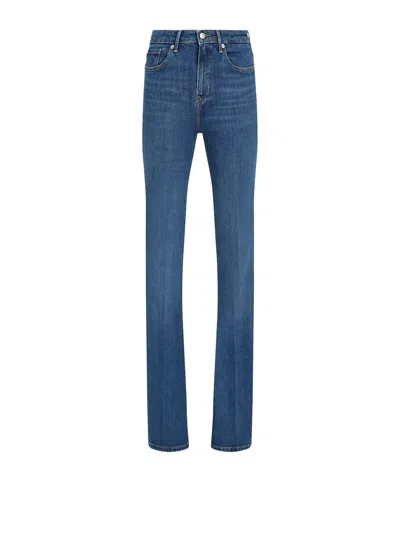 Tommy Hilfiger Eco-friendly Cotton Blend Trousers In Blue