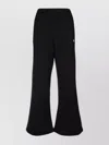 Tommy Hilfiger Elastic Waistband Flared Leg Trousers In Black