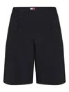 Tommy Hilfiger Elastic-waistband Logo Shorts In Blue