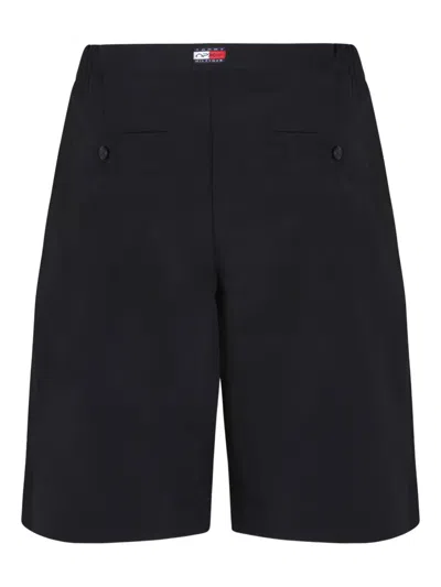 Tommy Hilfiger Elastic-waistband Logo Shorts In Blue