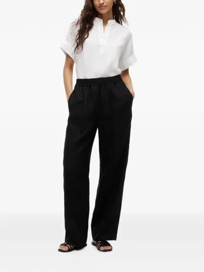 Tommy Hilfiger Elasticated-waistband Trousers In Black