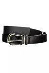 Tommy Hilfiger Black Leather Women Belt In Black