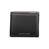 Tommy Hilfiger Elegant Black Leather Bifold Wallet