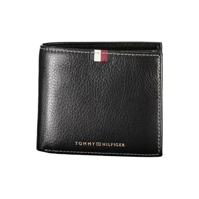 Tommy Hilfiger Elegant Black Leather Dual-compartment Wallet