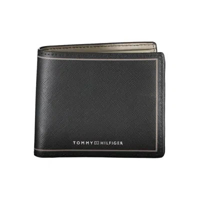 Tommy Hilfiger Elegant Black Leather Dual-compartment Wallet