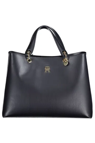 Tommy Hilfiger Logo-plaque Top Handles Bag In Blue