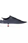 Tommy Hilfiger Elegant Blue Lace-up Sneakers With Logo Detail