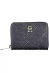 Tommy Hilfiger Elegant Blue Polyethylene Wallet With Contrast Detail