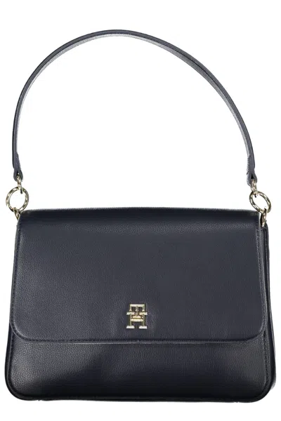 Tommy Hilfiger Elegant Blue Shoulder Bag With Contrasting Details