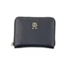 Tommy Hilfiger Elegant Blue Zip Wallet With Multiple Compartments