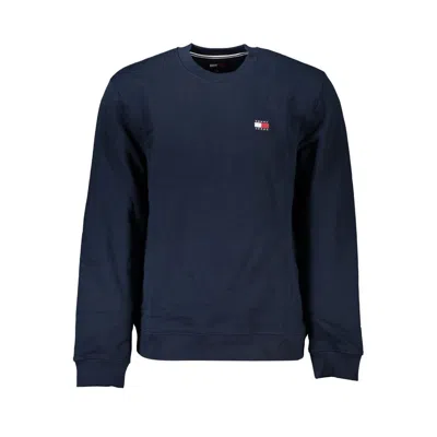 Tommy Hilfiger Elegant Crew Neck Fleece Sweatshirt In Blue