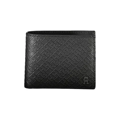TOMMY HILFIGER ELEGANT LEATHER DOUBLE CARD WALLET WITH CONTRAST DETAILS