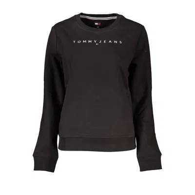 Tommy Hilfiger Elegant Long Sleeve Fleece Sweatshirt In Black