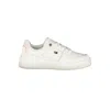 Tommy Hilfiger Elegant White Lace-up Sneakers With Contrast Detail In White