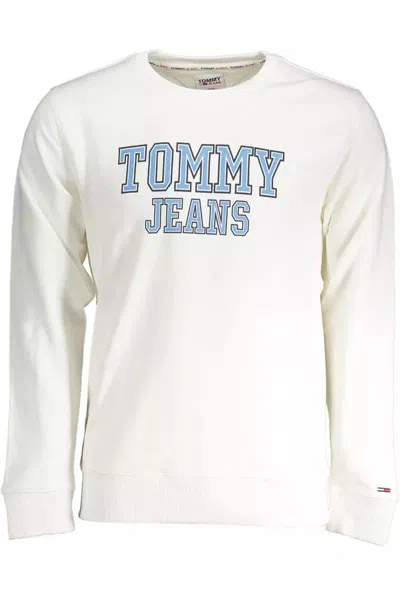 Tommy Hilfiger Elegant White Long-sleeved Cotton Sweater