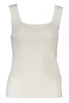 Tommy Hilfiger Elegant White Tank Top With Contrasting Details