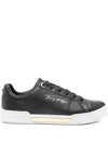 Tommy Hilfiger Elevated Court Sneakers In Black