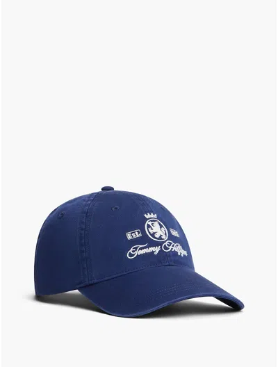Tommy Hilfiger Embroidered Crest Baseball Cap In Blue