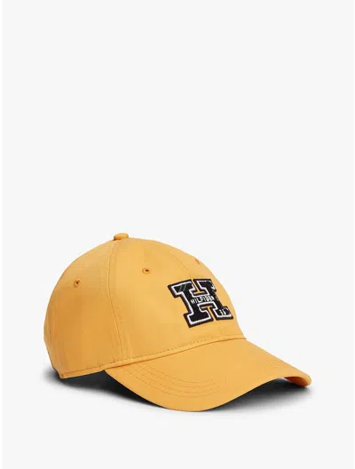 Tommy Hilfiger Embroidered Logo Baseball Cap In Yellow