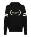 Tommy Hilfiger Embroidered Hilfiger Laurel Logo Hoodie In Black