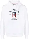 TOMMY HILFIGER EMBROIDERED-LOGO DETAIL HOODIE