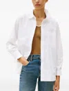 Tommy Hilfiger Embroidered-logo Flag Shirt In White