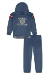 Tommy Hilfiger Kids'  Embroidered Logo Fleece Hoodie & Joggers Set In Blue