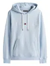 Tommy Hilfiger Drawstring Hooded Hoodie In Blue