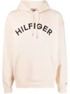 TOMMY HILFIGER EMBROIDERED-LOGO LONG-SLEEVE HOODIE