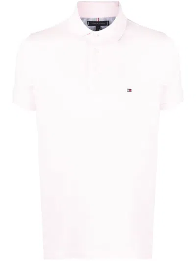 Tommy Hilfiger Embroidered-logo Polo Shirt In Yellow
