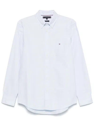 Tommy Hilfiger Embroidered-logo Shirt In White