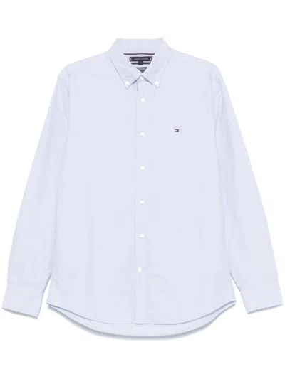 Tommy Hilfiger Embroidered-logo Shirt In Blue