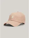 Tommy Hilfiger Embroidered Monogram Soft Cap In Classic Khaki