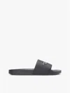 Tommy Hilfiger Embroidered Monotype Logo Pool Slide In Black